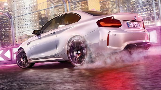 Vehicle design BMW M2 Competition F87 Vehicle design BMW M2 Competition F87 2018 Hockenheim Silver metallic three-quarter rear view