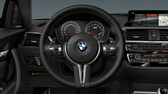 M leather steering wheel BMW M2 Competition M leather steering wheel BMW M2 Competition F87 2018 Hockenheim Silver metallic interior