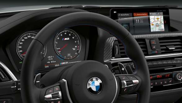 M specific instrument display BMW M2 Competition M specific instrument display BMW M2 Competition F87 2018 Hockenheim Silver metallic interior