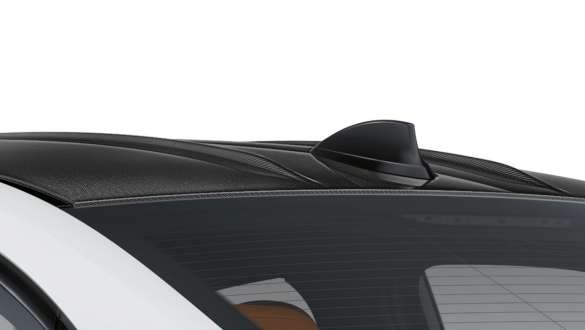 CFRP roof BMW BMW M3 Competition Sedan 2020 Frozen Brilliant White metallic CFRP roof close-up