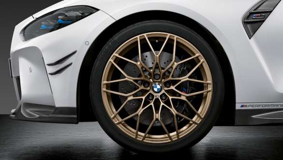 20"/21" M Performance forged wheel 1000 M Frozen Gold Bronze BMW M3 Sedan 20"/21" M Performance forged wheel 1000 M Frozen Gold Bronze close-up