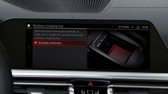 Telephony with wireless charging BMW 3 Series Sedan M Automobiles wireless charging Control Display interior