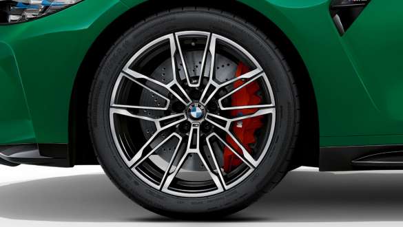 19"/20" M forged wheels 825 M Bicolour Black BMW M3 Sedan G80 2020 BMW M3 Sedan G80 2020 19"/20" M forged wheels 825 M Bicolour Black close-up wheel