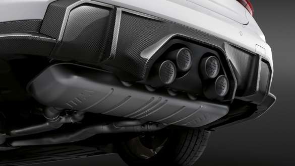 M Performance silencer system, titanium BMW M3 Sedan G80 2020 BMW M3 Sedan G80 2020 M Performance silencer system, titanium close-up