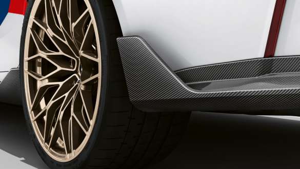 M Performance rear winglet, carbon fibre BMW M3 CS G80 BMW M3 CS G80 M Performance rear winglet, carbon fibre close up