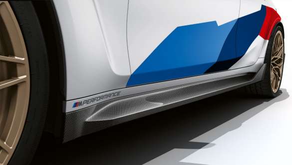 M Performance side skirt insert, carbon fibre BMW M3 CS G80 BMW M3 CS G80 M Performance side skirt insert, carbon fibre close up
