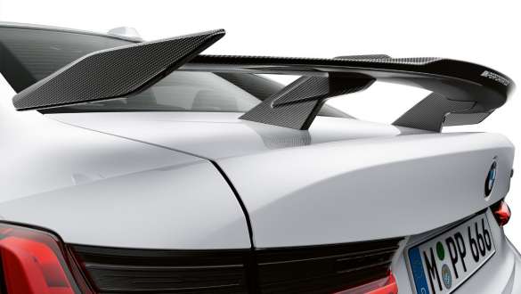 M Performance rear wing, carbon fibre BMW M3 CS G80 BMW M3 CS G80 2023 M Performance rear wing, carbon fibre close up