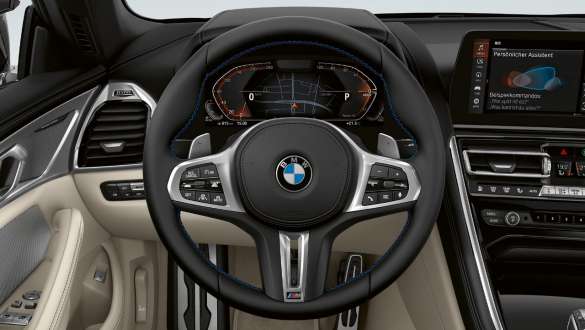 M leather steering wheel BMW M850i xDrive Convertible G14 LCI Facelift 2022 BMW M850i xDrive Convertible G14 LCI Facelift 2022 M leather steering wheel interior