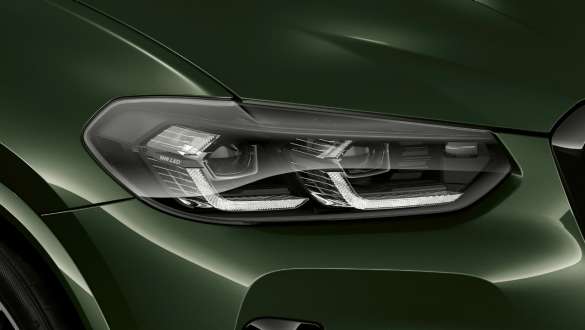 BMW Individual headlights Shadow Line BMW X3 M40i M40d G01 LCI Facelift 2021 BMW X3 M40i M40d G01 LCI Facelift 2021 Malachite Green metallic BMW Individual headlights Shadow Line