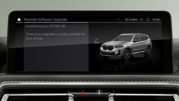 Remote Software Upgrade BMW X3 M Automobiles F97 G01 LCI Facelift 2021 BMW X3 M Automobiles F97 G01 LCI Facelift 2021 Remote Software Upgrade Control Display