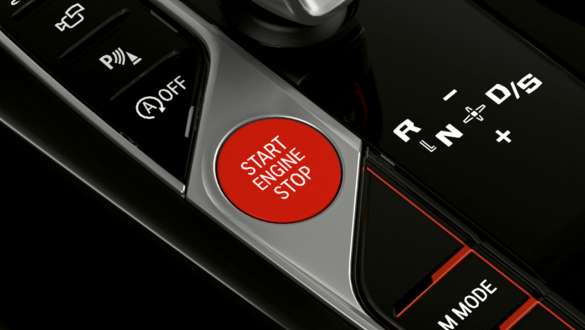 Red Start/Stop button BMW X3 M Automobiles 2021 F97 G01 LCI BMW X3 M Automobiles 2021 F97 G01 LCI red Start/Stop button