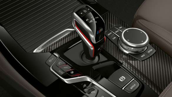 BMW X4 M Competition, M gear lever. BMW X4 M Competition, interior, M gear lever.