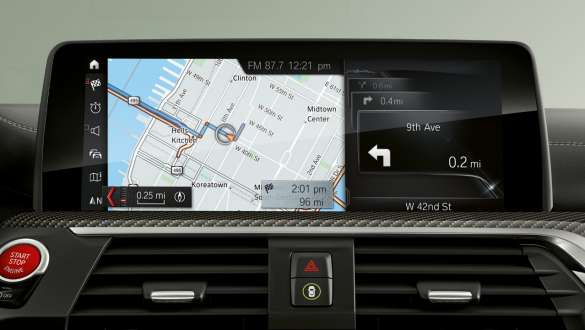 BMW X4 M Automobiles, Navigation system Professional. BMW X4 M Automobiles, control display, Navigation system Professional.
