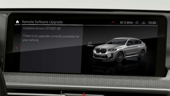 Remote Software Upgrade BMW X4 M Automobiles F98 G02 LCI Facelift 2021 BMW X4 M Automobiles F98 G02 LCI 2021 Facelift Remote Software Upgrade Controal Display
