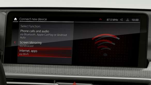 Wi-Fi hotspot BMW X4 M Automobiles F98 G02 LCI 2021 BMW X4 M Automobiles F98 G02 LCI 2021 Facelift Wi-Fi hotspot Control Display