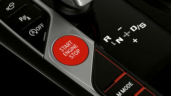 Red Start/Stop button BMW X4 M Automobiles F98 LCI 2021 BMW X4 M Automobiles F98 LCI 2021 Facelift red Start/Stop button