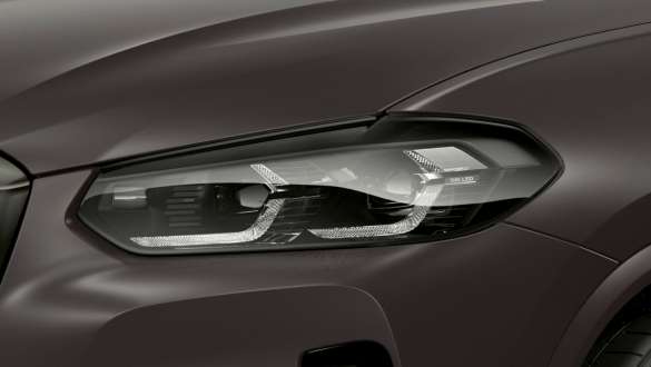 BMW Individual headlights Shadow Line BMW X4 M40i M40d G02 LCI 2021 BMW X4 M40i M40d G02 LCI 2021 Facelift BMW Individual headlights Shadow Line close-up