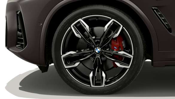 21'' M light alloy wheels Double-spoke style 718 M BMW X4 M40i M40d G02 LCI 2021 BMW X4 M40i M40d G02 LCI 2021 Facelift 21'' M light alloy wheels Double-spoke style 718 M