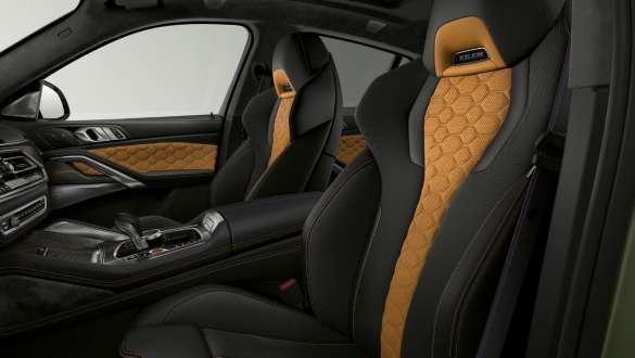 M Multifunctional seats in the BMW X6 M Competition SUV M Multifunctional seats in leather 'Merino' BMW X6 M Competition F96 2020 SUV interior