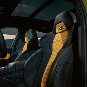 M Multifunctional seats BMW X6 M Competition SUV M Multifunctional seats with illuminated X6 M logo BMW X6 M Competition F96 SUV interior
