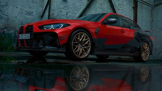 BMW M3 G80 three-quarter front view BMW M Performance Parts BMW M3 G80 three-quarter front view