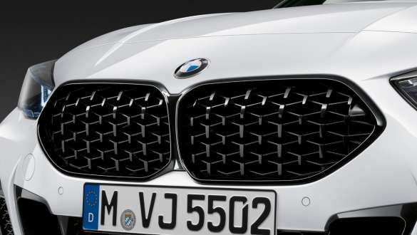 M kidney grille Black high-gloss BMW 2 Series Gran Coupé F44 M Performance Parts M kidney grille Black high-gloss BMW 2 Series Gran Coupé F44 M Performance Parts close up