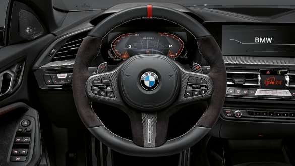 M Performance steering wheel BMW 2 Series Gran Coupé F44 M Performance Parts M Performance steering wheel BMW 2 Series Gran Coupé F44 M Performance Parts close up