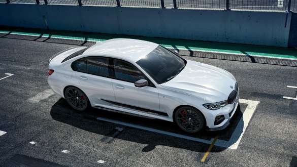 BMW M Performance Parts BMW 3 Series Sedan G20 BMW M Performance Parts BMW 3 Series Sedan G20 three-quarter side view