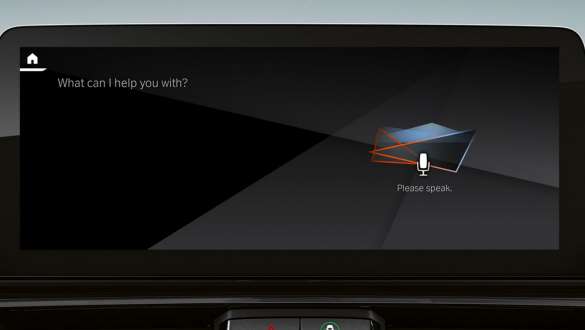 BMW Intelligent Personal Assistant La BMW Série 8 Gran Coupé G16 LCI restylage de l'habitacle, vue de près du Control Display