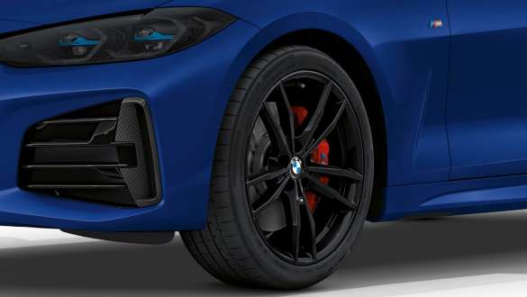 Jantes BMW M 18" en alliage léger à doubles rayons BMW M440i xDrive Cabrio G23 2020 Jantes BMW M 18" en alliage léger, à doubles rayons 848 M, en Bicolor Jetblack BMW M440i xDrive Cabrio G23 2020 vue en gros plan