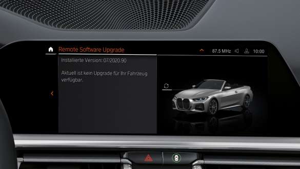 Remote Software Upgrade de la BMW M440i xDrive Cabrio G23 2020 Remote Software Upgrade de la BMW M440i xDrive Cabrio G23 2020, Control Display et intérieur