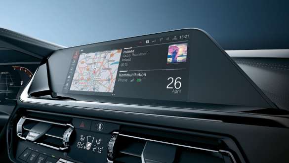 BMW Live Cockpit Professional de la BMW M440i xDrive Cabrio G23 2020 BMW Live Cockpit Professional de la BMW M440i xDrive Cabrio G23 2020, intérieur