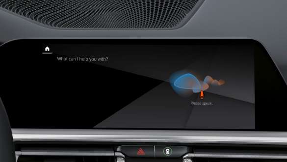 BMW Intelligent Personal Assistant de la BMW M440i xDrive Cabrio G23 2020 BMW Intelligent Personal Assistant de la BMW M440i xDrive Cabrio G23 2020, Control Display et intérieur