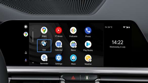 Intégration du smartphone de la BMW M440i xDrive Cabrio G23 2020 Intégration du smartphone de la BMW M440i xDrive Cabrio G23 2020, Control Display et intérieur