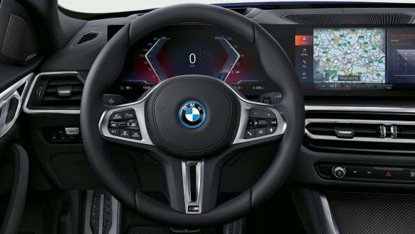 Volant M en cuir BMW i4 M50 G26 2021 Volant M en cuir BMW i4 M50 G26 2021 habitacle poste de conduite