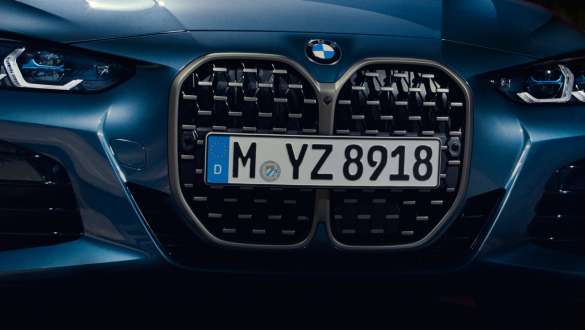 Pourtour des naseaux M en Ceriumgrau BMW M440i xDrive Coupé G22 2020 BMW M440i xDrive Coupé G22 2020 pourtour des naseaux M en Ceriumgrau vue avant