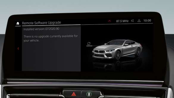 Remote Software Upgrade BMW Série 8 Coupé M F92 LCI restylage 2022 BMW Série 8 Coupé M F92 LCI restylage 2022 Remote Software Upgrade Control Display