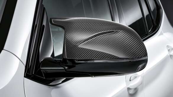 Coques des rétroviseurs extérieurs M Performance en carbone de la BMW X3 M Competition F97 LCI restylage 2021 Coques des rétroviseurs extérieurs M Performance de la BMW X3 Competition F97 LCI restylage 2021