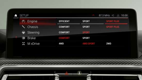 M Setup de la BMW X3 M Competition F97 LCI restylage 2021 BMW X3 Competition F97 LCI restylage 2021 M Setup Control Display