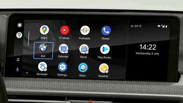 Intégration du smartphone de la BMW X4 M F98 G02 LCI restylage 2021 BMW X4 M F98 G02 LCI 2021 Facelift Intégration du smartphone Control Display
