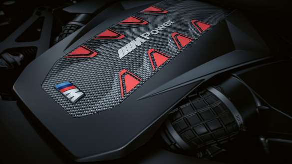 BMW XM Label Red G09, cache moteur BMW XM Label Red G09, cache moteur avec logo M