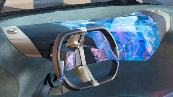Tableau de bord tridimensionnel BMW i Vision Circular 2021 Tableau de bord tridimensionnel Design intérieur du véhicule au concept visionnaire BMW i Vision Circular 2021