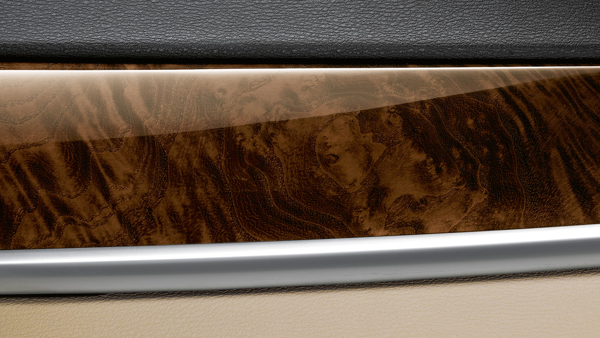 BMW interior trim strips in Ash Grain