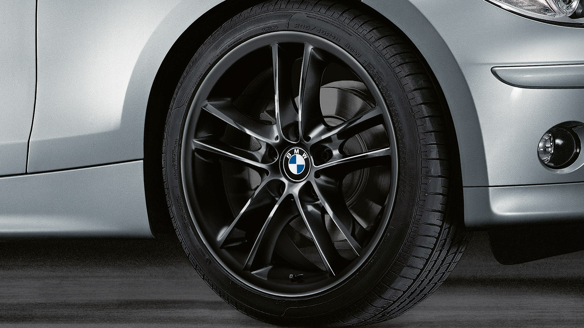 18'' BMW light alloy wheel Double Spoke style 182, Black