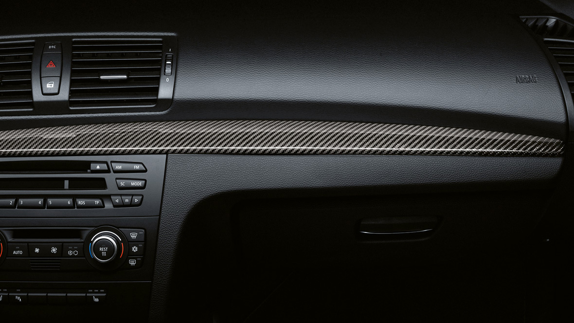 BMW Performance interior trim strips in Carbon