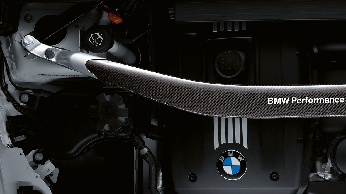 BMW Performance suspension crossbrace in carbon