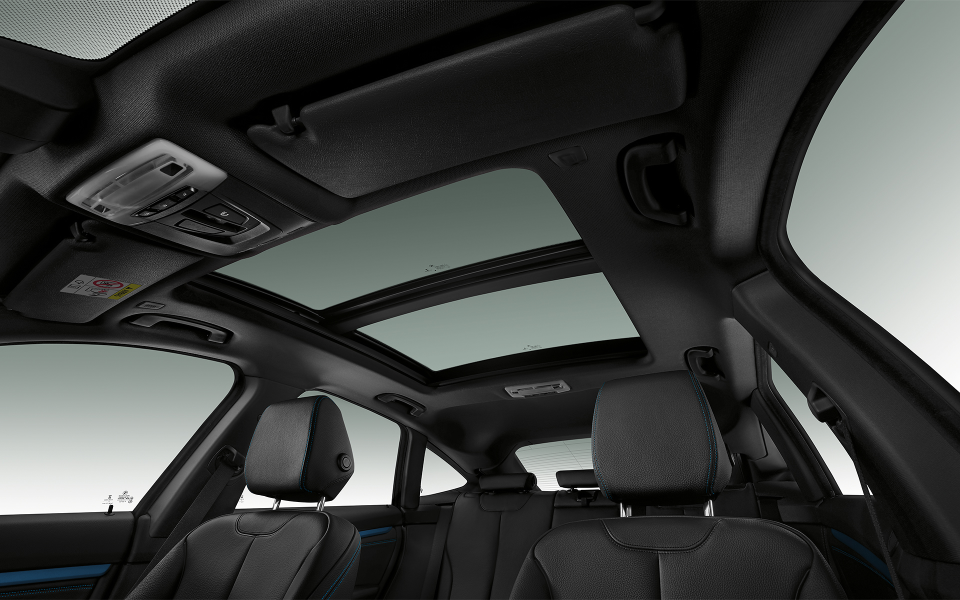 BMW 3 Series Gran Turismo - interior glass seiling view design. BMW 3 Series Gran Turismo - interior glass seiling view design.