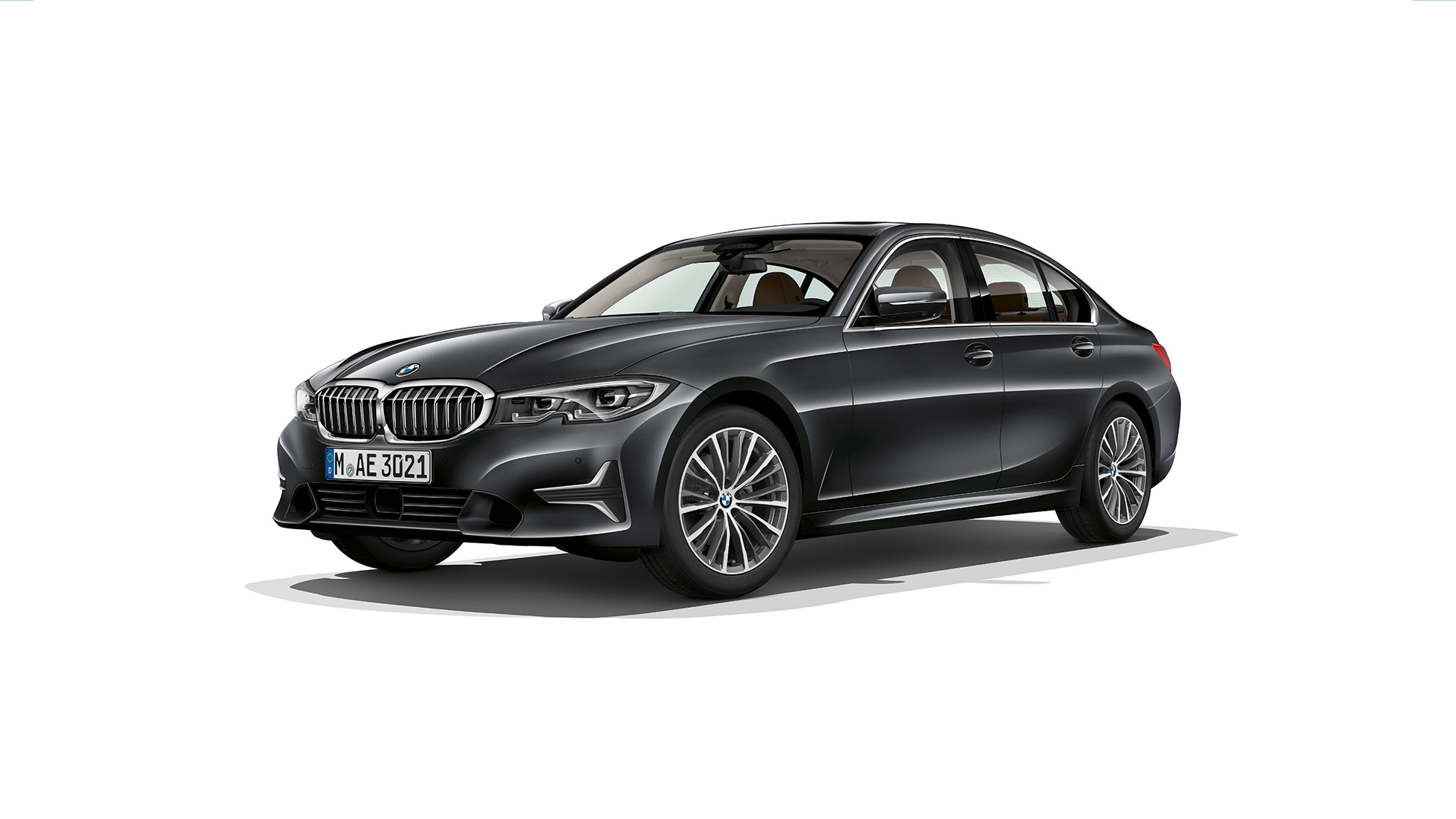 BMW 3 Series Sedan, Model Luxury Line Side still shot of BMW 3 Series Sedan as Model Luxury Line.