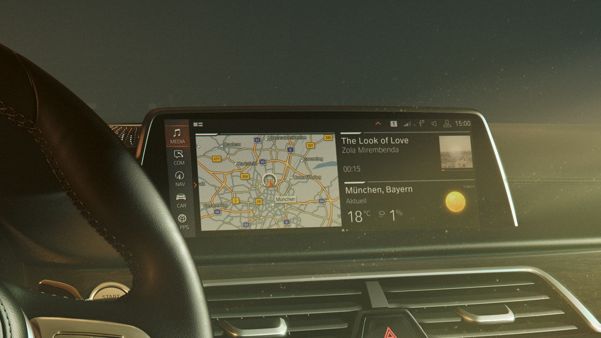 BMW iDrive 7 BMW 7 Series Sedan: BMW Operating System 7.0 on Control Display