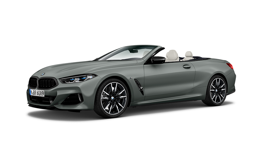 BMW 8 Series Convertible (G14) three-quarter side view BMW 8 Series Convertible (G14) three-quarter side view
